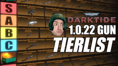 Darktide RANGED WEAPON Tierlist for Tier 5。